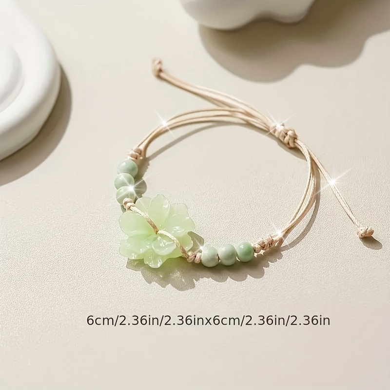 Ceramic Flower Vintage Chinese Ethnic Bracelet
